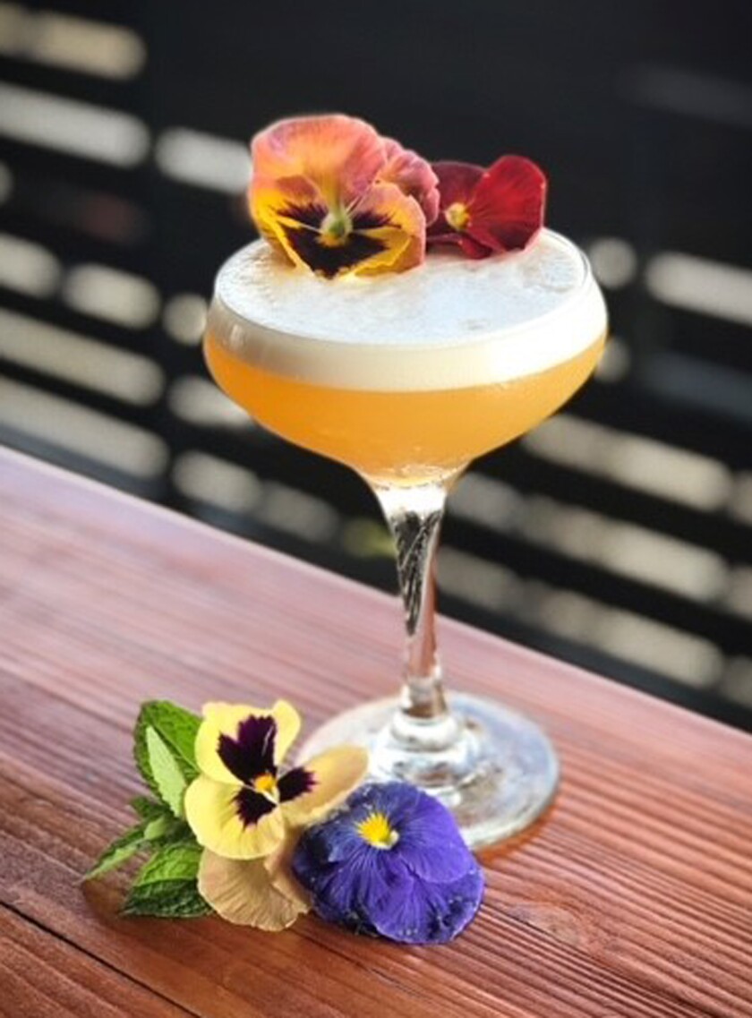 A craft cocktail is among many beverages available at The Duck Dive.