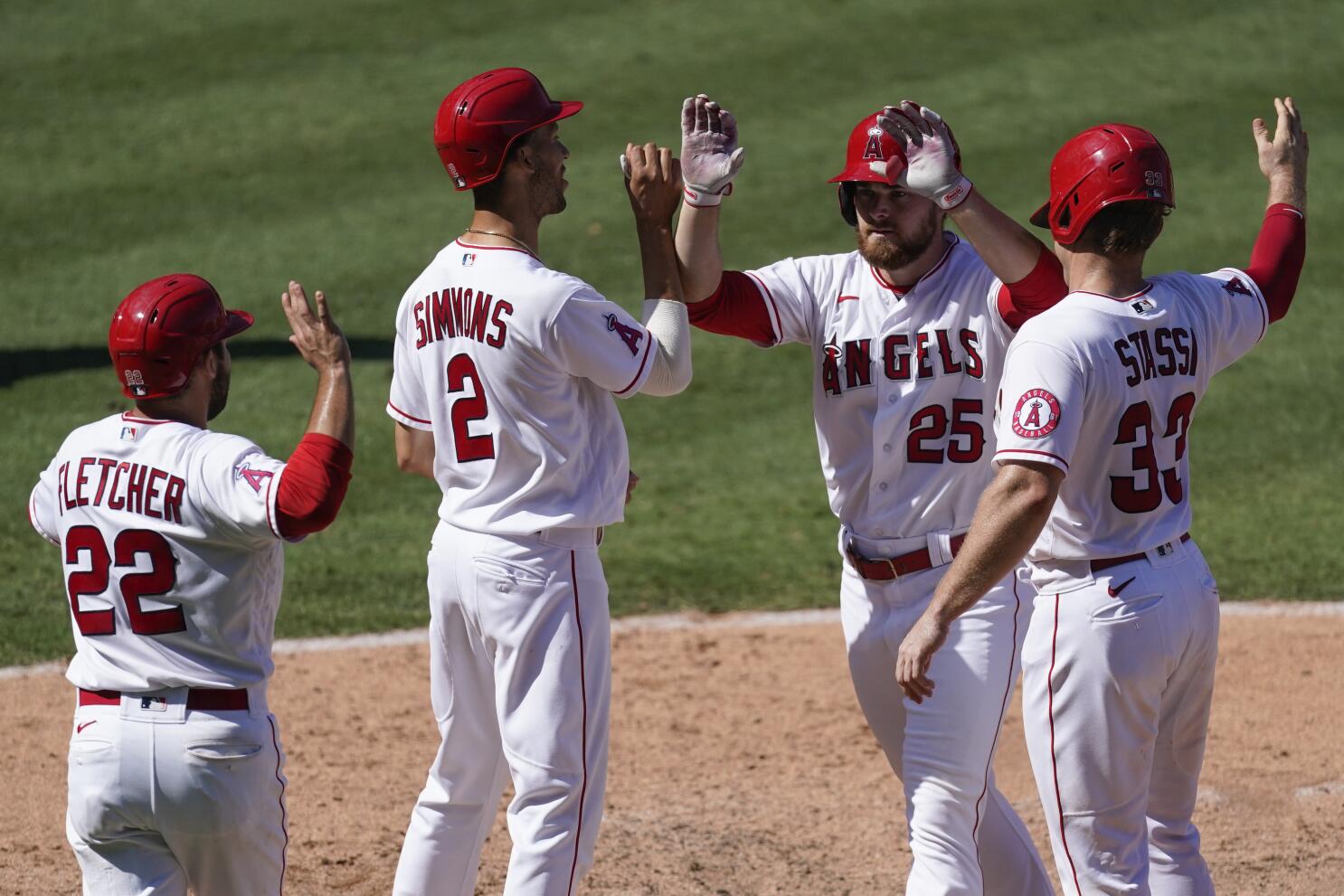 Jared Walsh's 1st grand slam powers Angels past Rangers, 8-5 - The San  Diego Union-Tribune