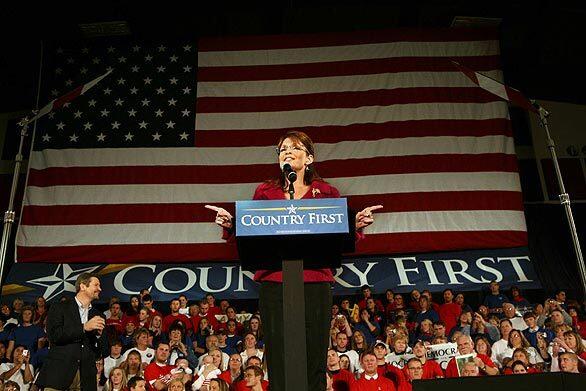 Sarah Palin campaigns in Shippensburg, Pa.