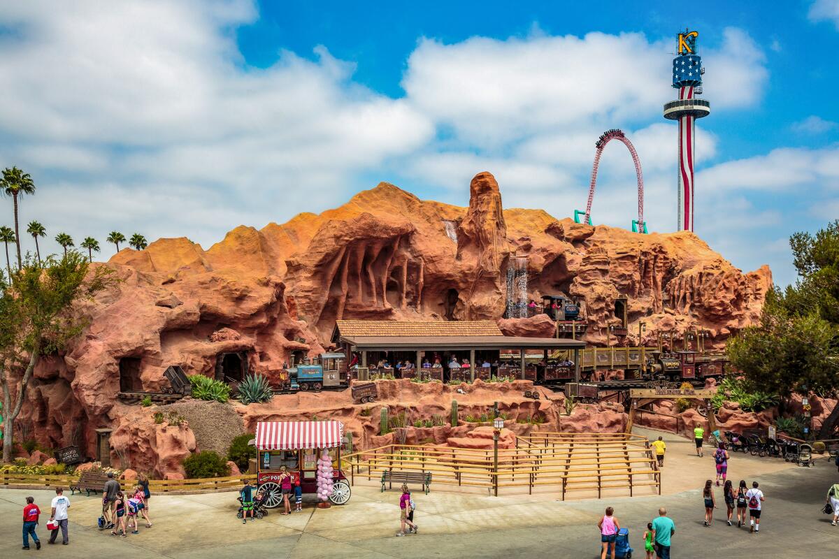 Calico Mine Ride at Knott's Berry Farm.