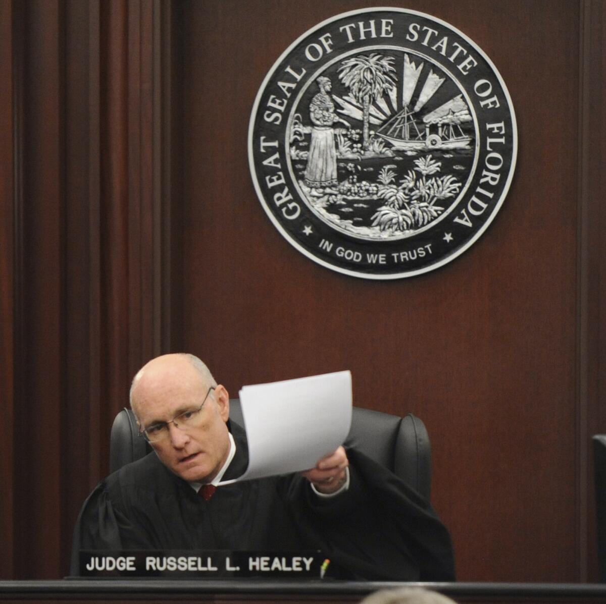 Judge Russell Healey presided over the murder trial of Michael Dunn.