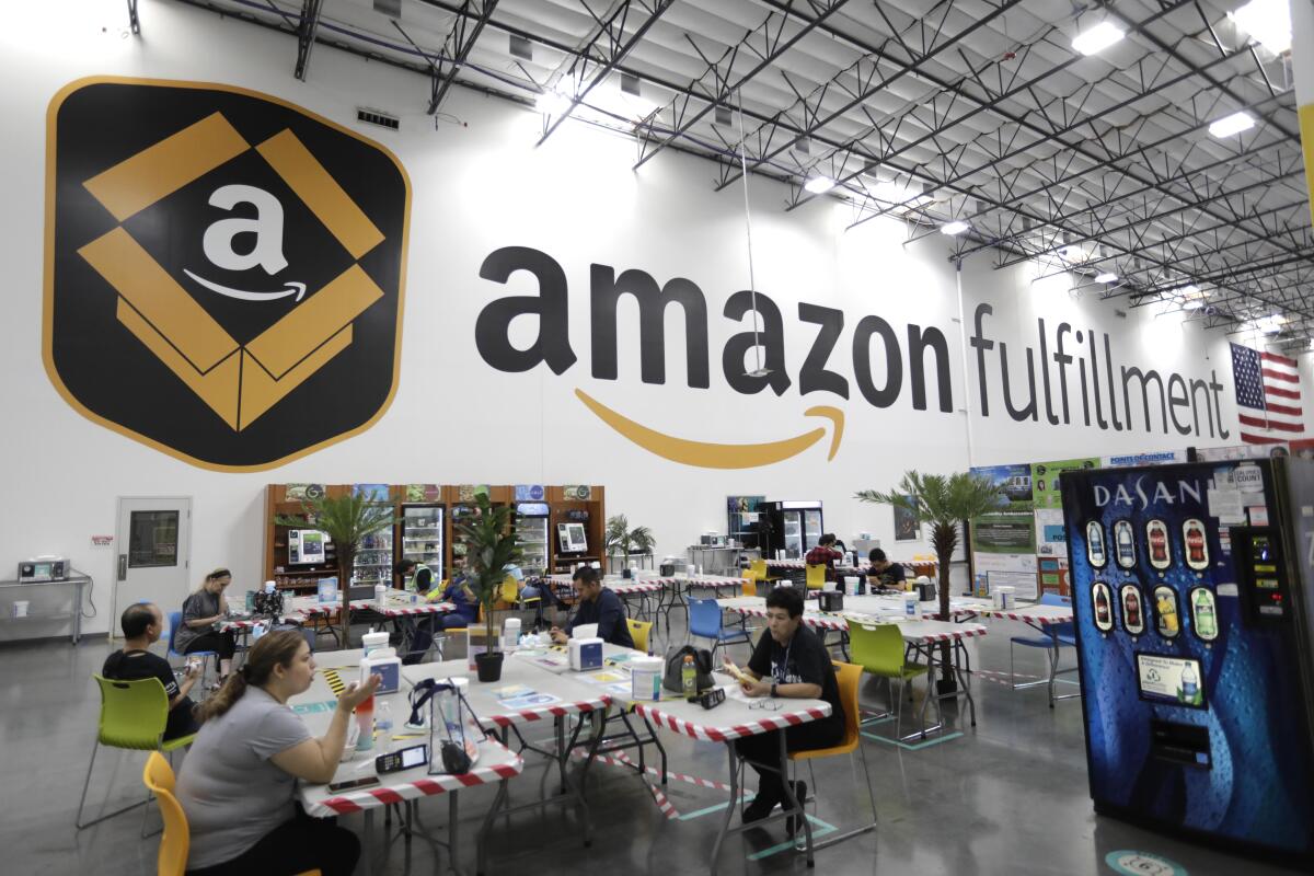 Amazon fined nearly $6 million for violations at warehouses - Los Angeles Times
