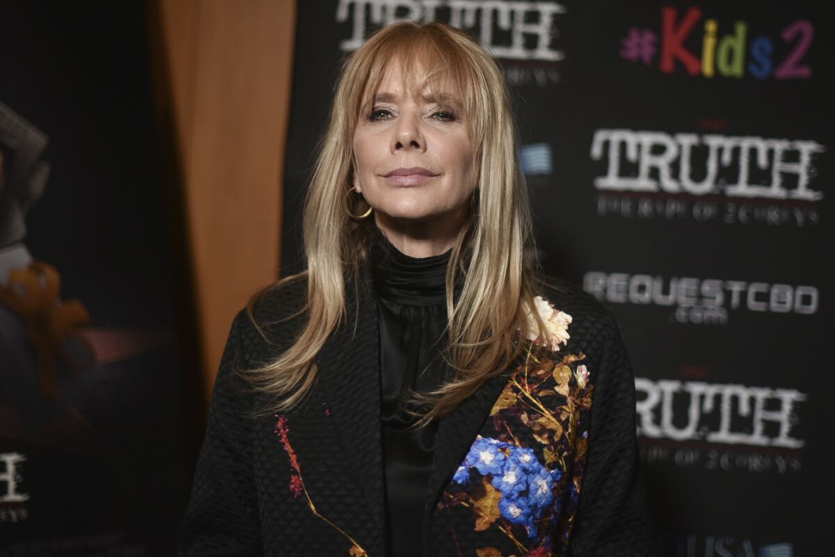Rosanna Arquette attends the L.A. premiere of "My Truth: The Rape of 2 Coreys."