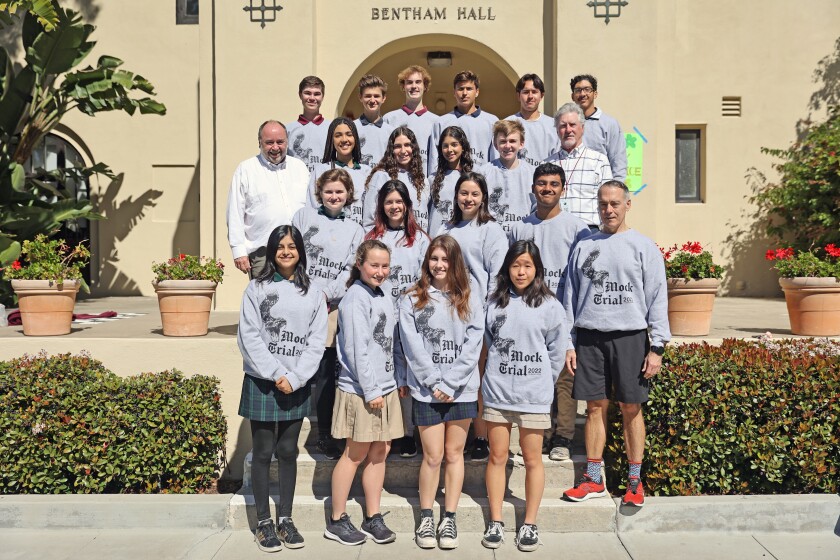 The Bishop's School team placed fourth in the 2022 San Diego County High School Mock Trial Competition.