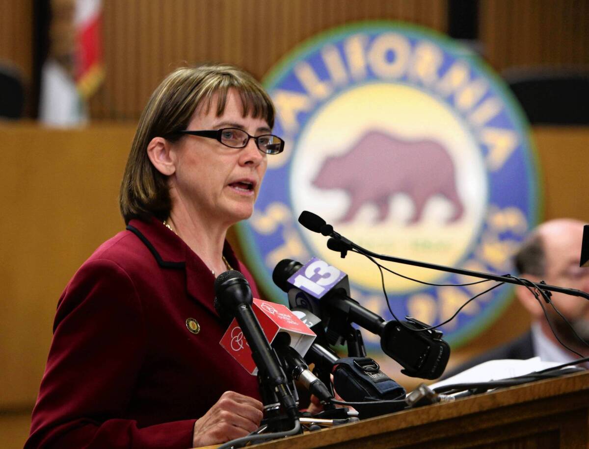 Ruth Coleman, the director of California's parks department, seen in 2011, resigned July 20 amid the uproar over a $54-million surplus found in her department. She denied that she knew about the money.