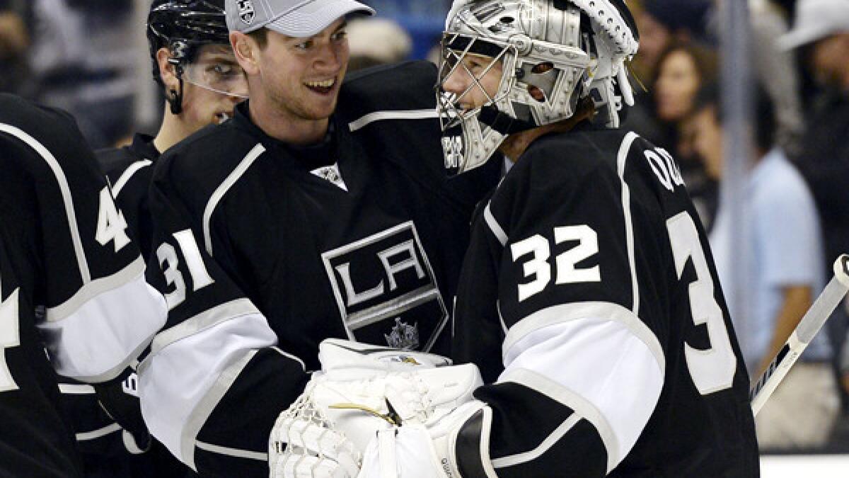 Kings' Jonathan Quick isn't ready to stop fighting for wins - Los Angeles  Times
