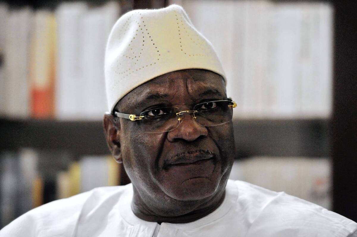 Ibrahim Boubacar Keita, pictured earlier this month, won Mali's presidential election in the second round of voting.