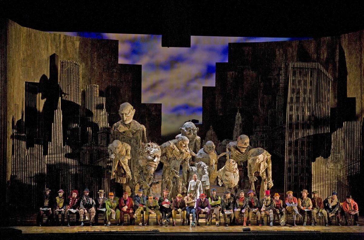 A scene from the Metropolitan Opera's 2011 production of "Satyagraha," directed by Phelim McDermott.