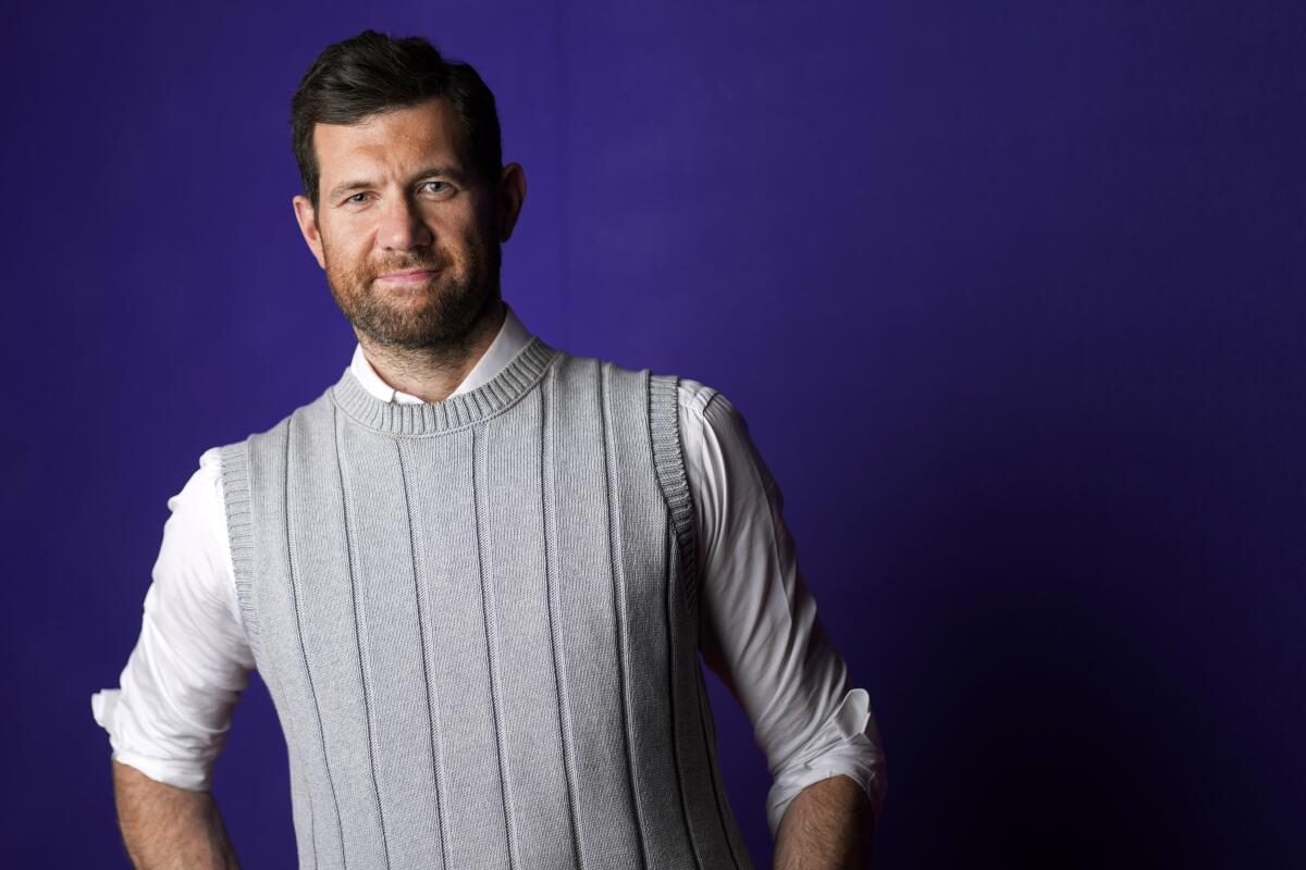 Billy Eichner poses for a portrait at the Crosby Street Hotel to promote his film "Bros" on Monday, Sept. 19, 2022 in New York. (Photo by Charles Sykes/Invision/AP)