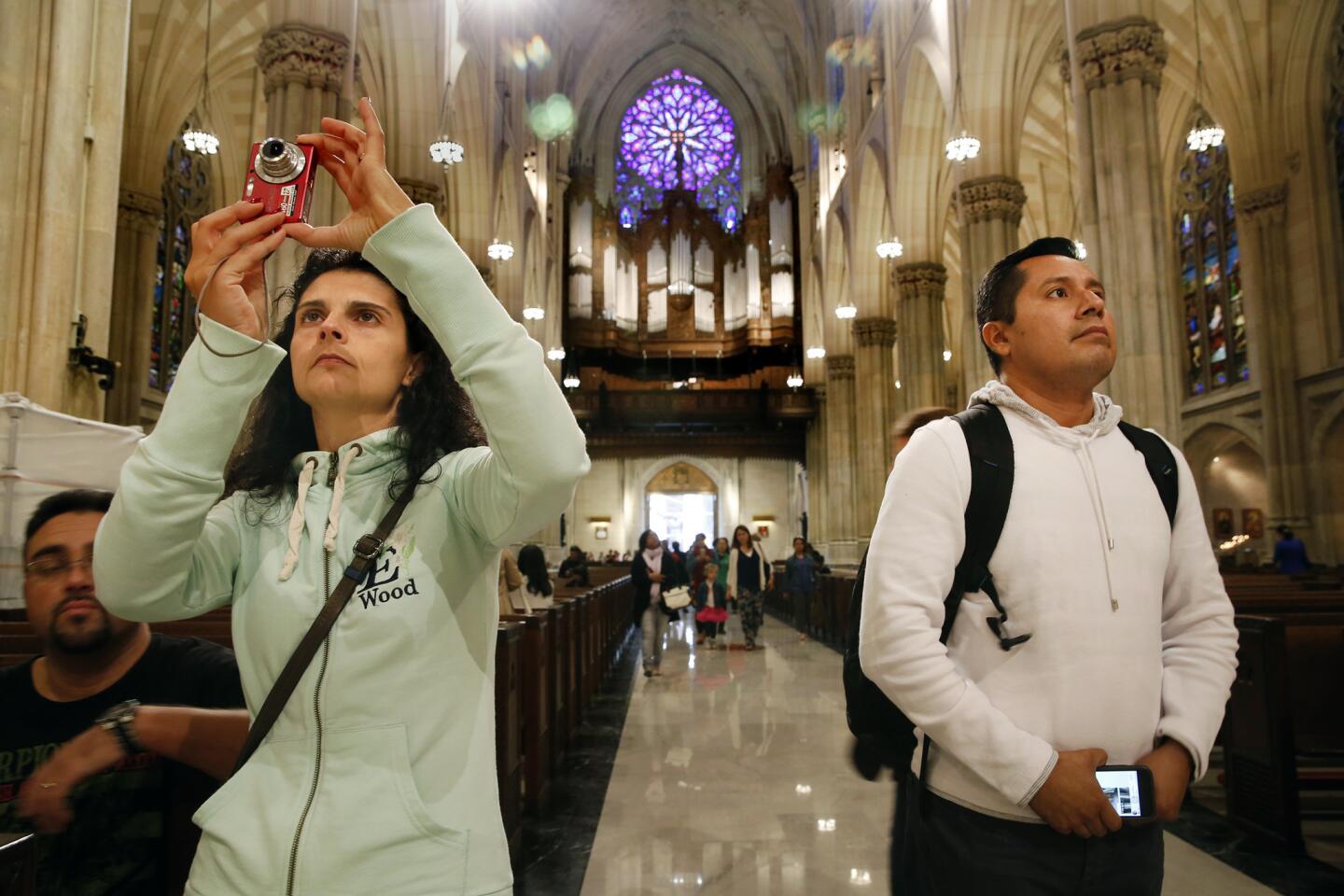 New York's St. Patrick's Cathedral prepares for arrival of Pope Francis