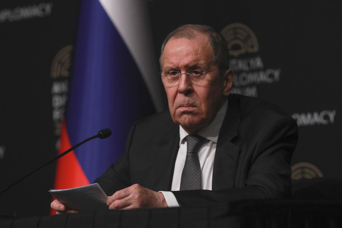 El ministro del Exterior de Rusia, Sergey Lavrov