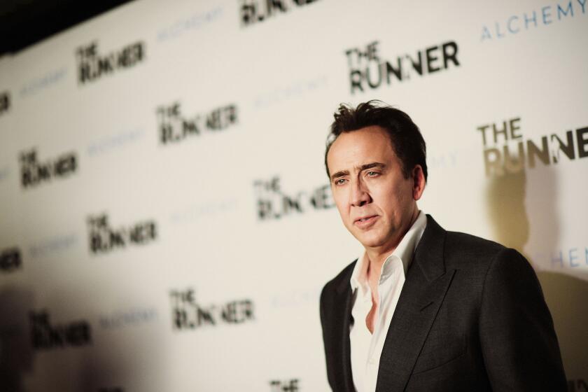 Actor Nicolas Cage attends Paper Street Films' Screening of "The Runner" at TCL Chinese 6 Theatres on Aug. 5, 2015, in Hollywood.