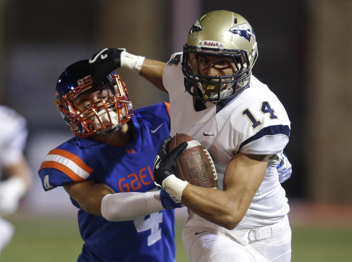 Tight end Jarett Balter and St. John Bosco lost a battle of the top two teams in the nation to Bishop Gorman on Friday night in Las Vegas.