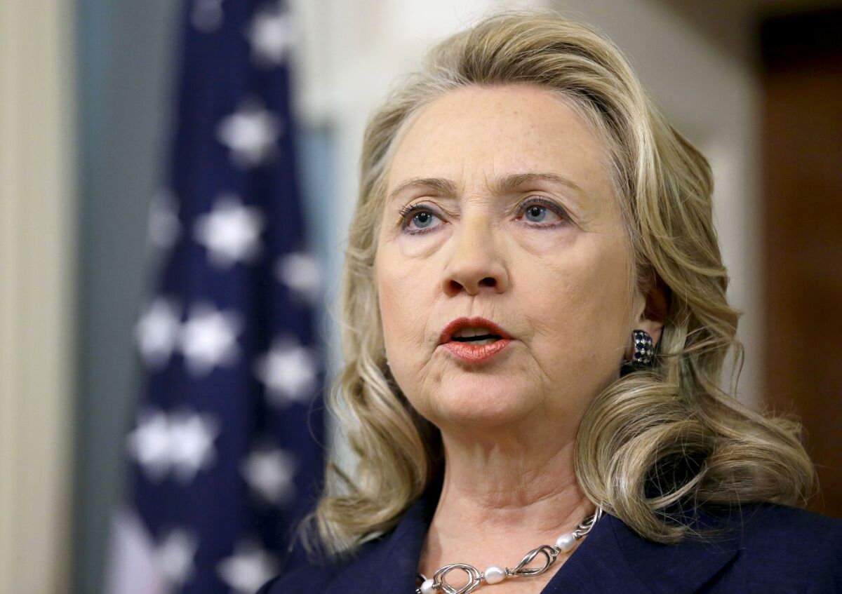 Hillary Rodham Clinton in Washington in 2012.