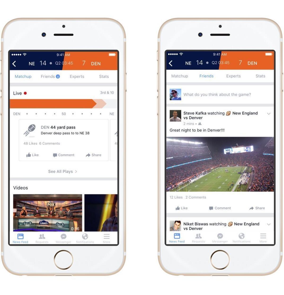 Facebook's new sports product will debut during this weekend's NFL conference championship games.