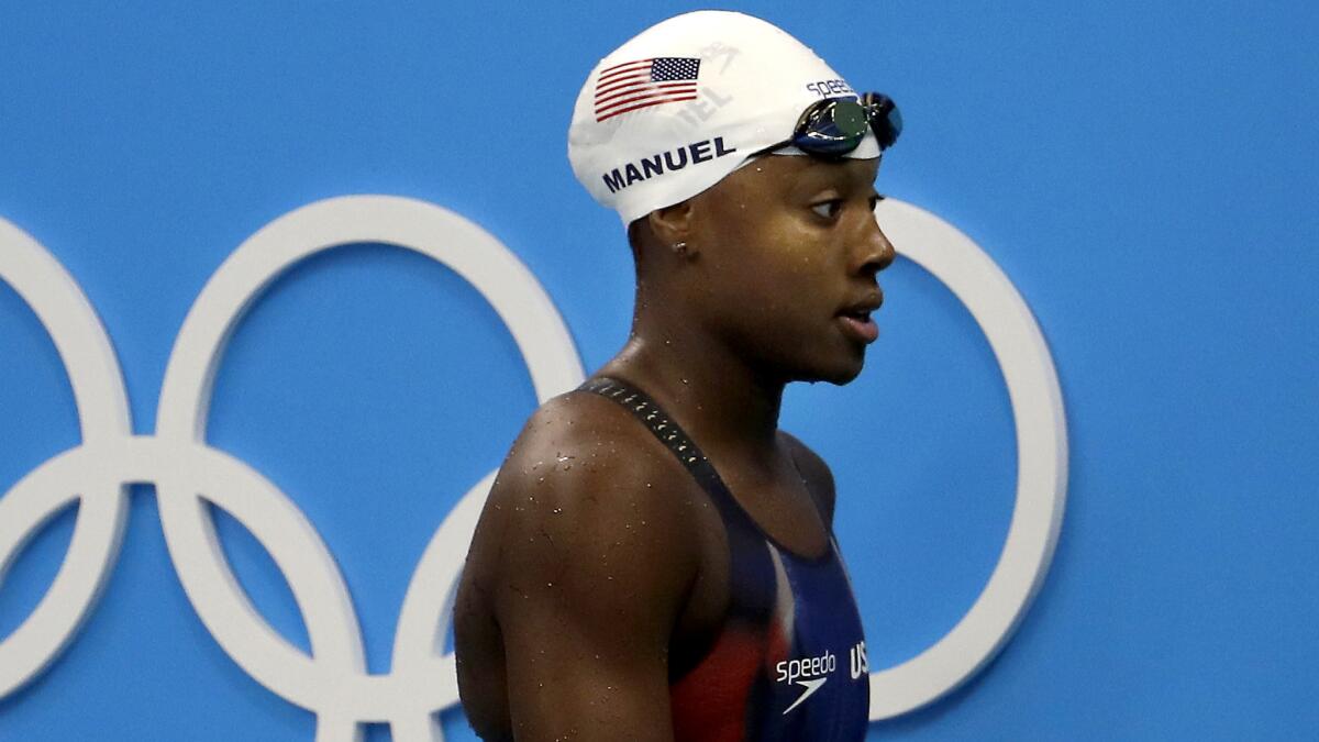 American swimmer Simone Manuel will be looking for more gold when she swim the 50 freestyle and participates in the 400 medley relay on Saturday.