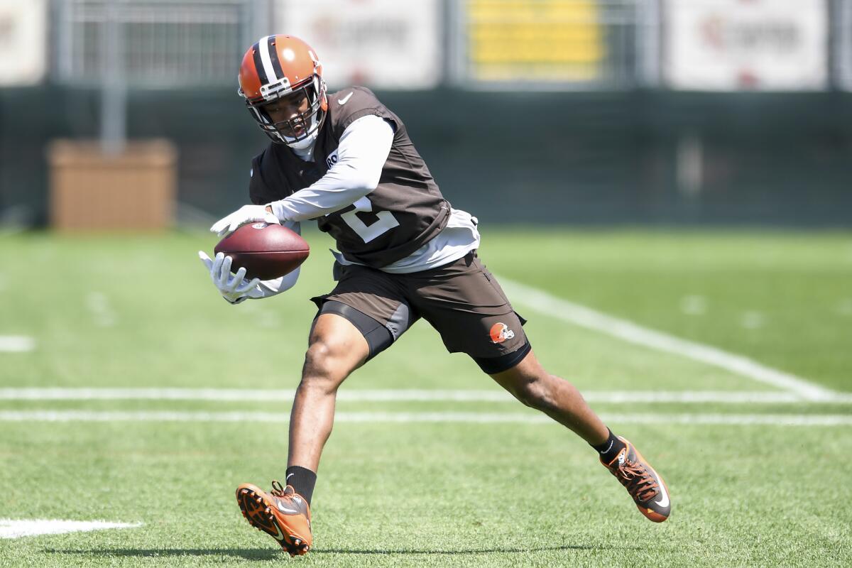 Cooper catches on with Browns, quickly connects with Watson - The San Diego  Union-Tribune