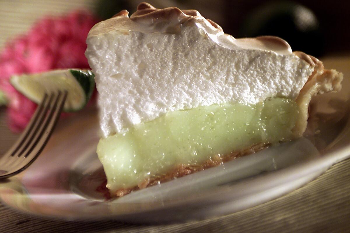Spring lime meringue pie - Sweet with just the right amount of tang.
