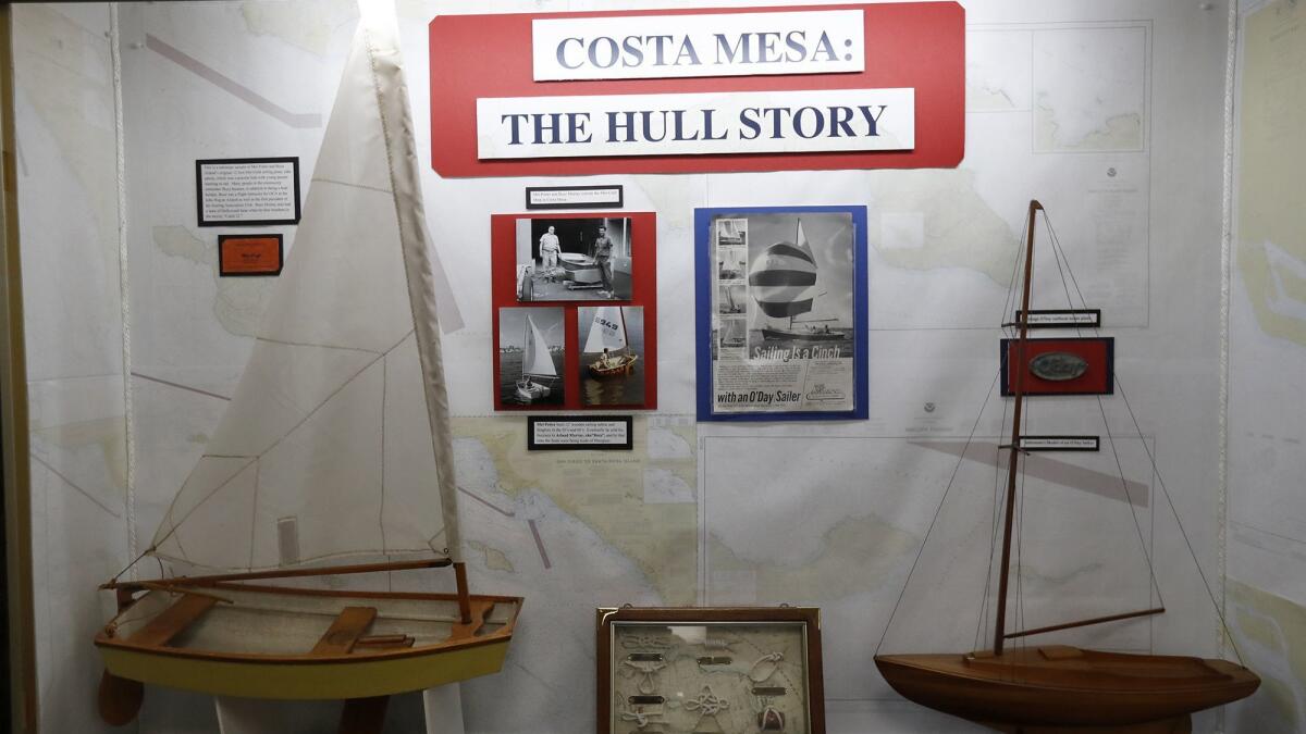 "Costa Mesa: The Hull Story" is a new exhibit at the Costa Mesa Historical Society headquarters about Costa Mesa's old boatbuilding industry.