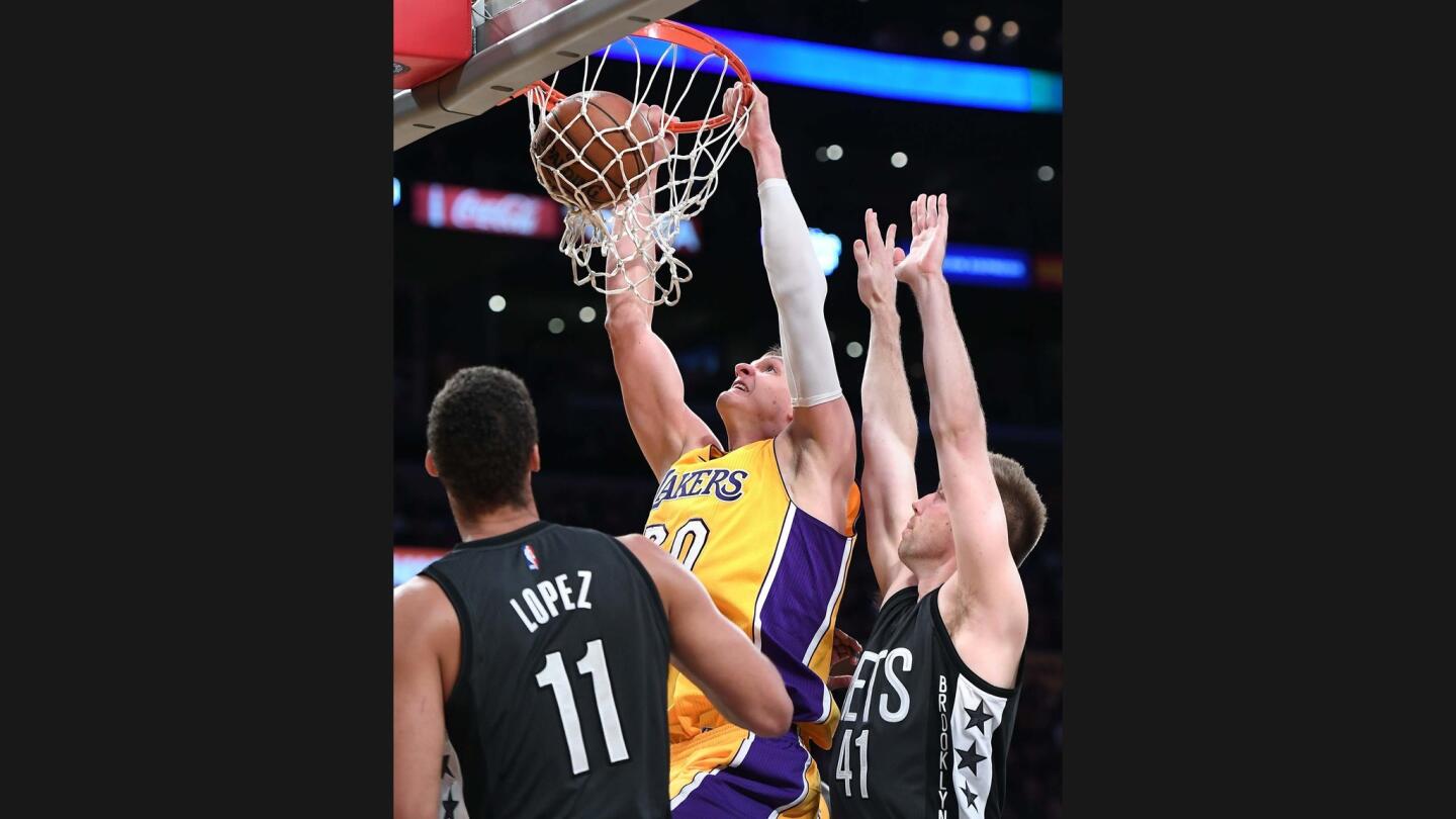 Timofey Mozgov, Justin Hamilton, Brook Lopez