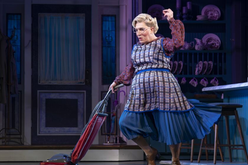 Rob McClure in the Broadway musical "Mrs. Doubtfire."  