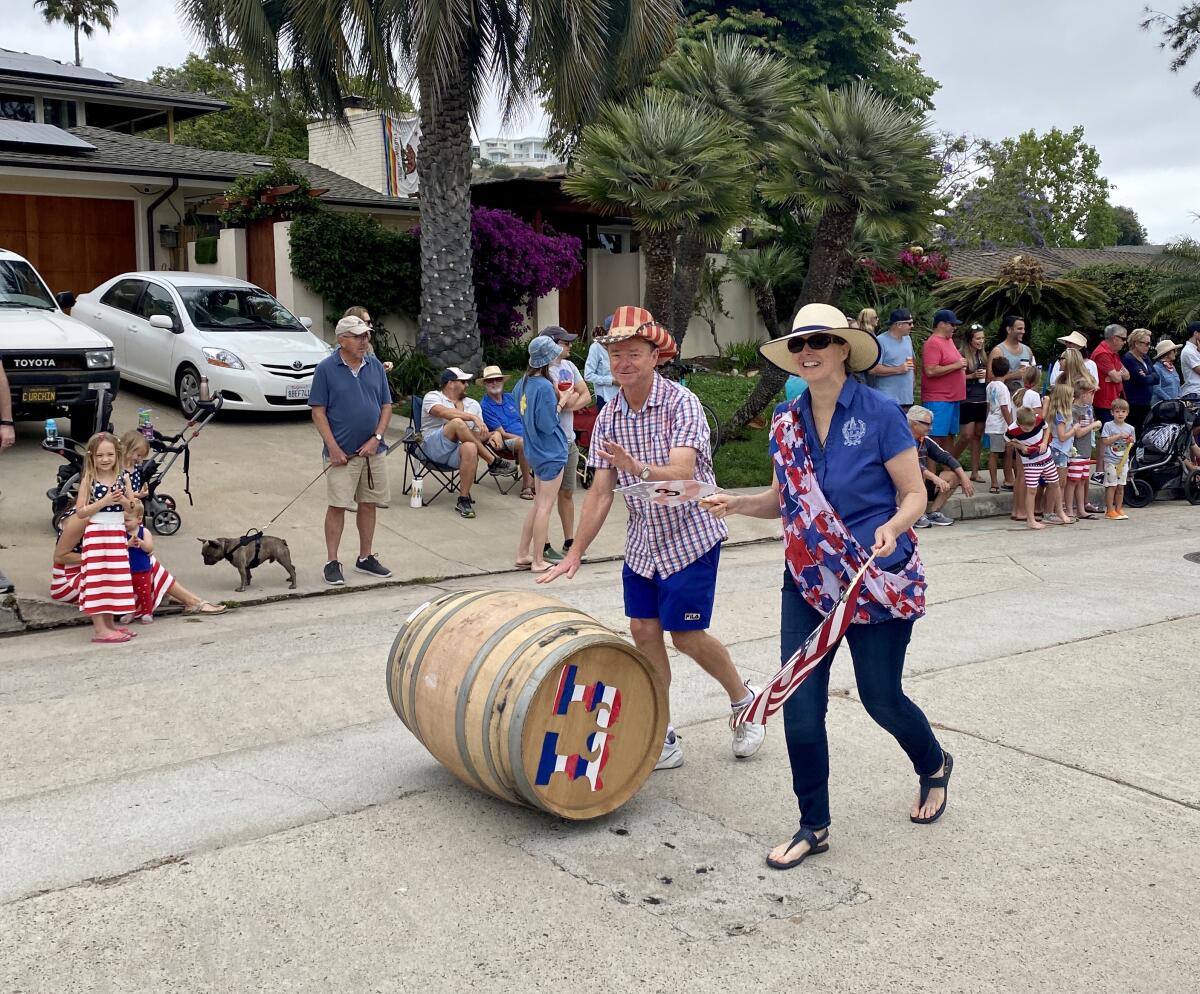 Parade floats are extensive or simple, but all are homemade.
