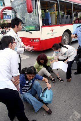 bus explosion, Kunming City, China.