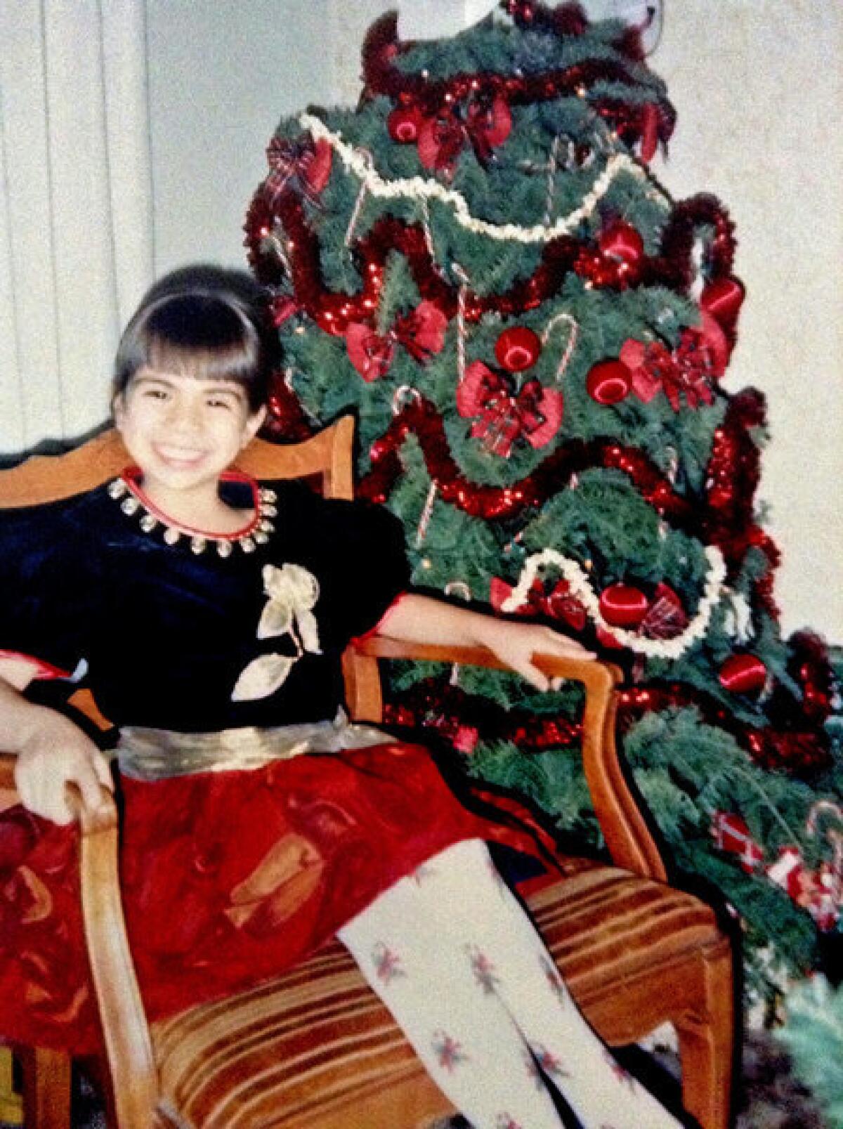 A Christmastime photo of Astrid Silva, who entered the country in 1992.