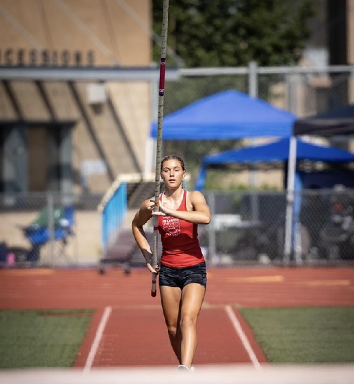 Encinitas' Sasha Strem competed in the USATF National Junior Olympic Track and Field Championships.