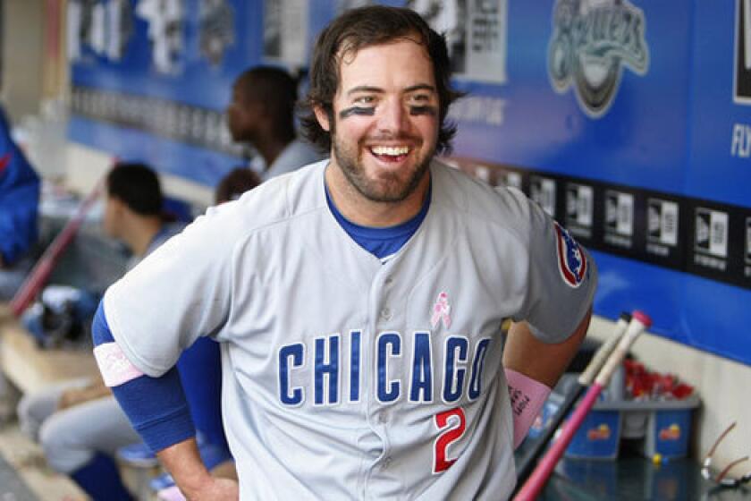 Angels infielder Ian Stewart, shown with the Cubs in 2012, suffered a nose injury recently while with his daughter.