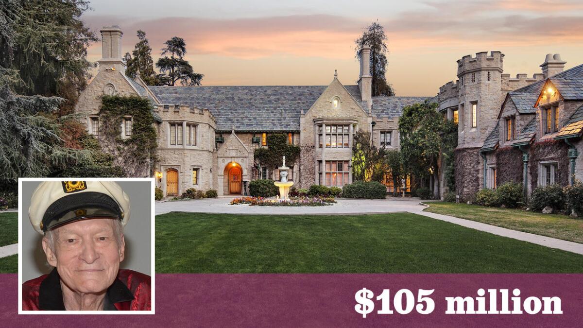 The Playboy Mansion, home of Hugh Hefner, is in contract to sell for $105 million, sources told The Times.