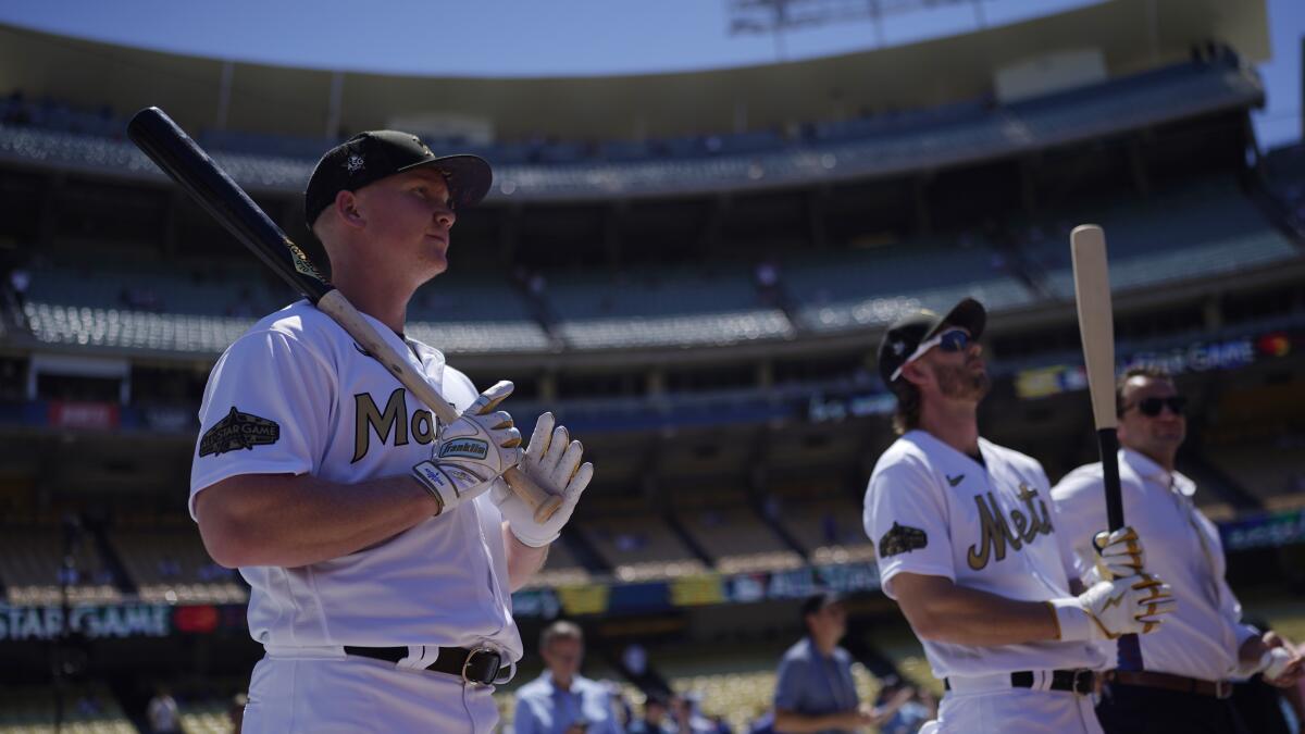 Garrett Cooper of the Miami Marlins in action against the