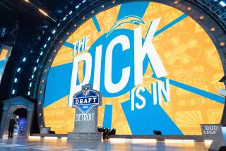 DETROIT, MI - APRIL 25: The Los Angeles Chargers get the fifth overall pick in during day 1.