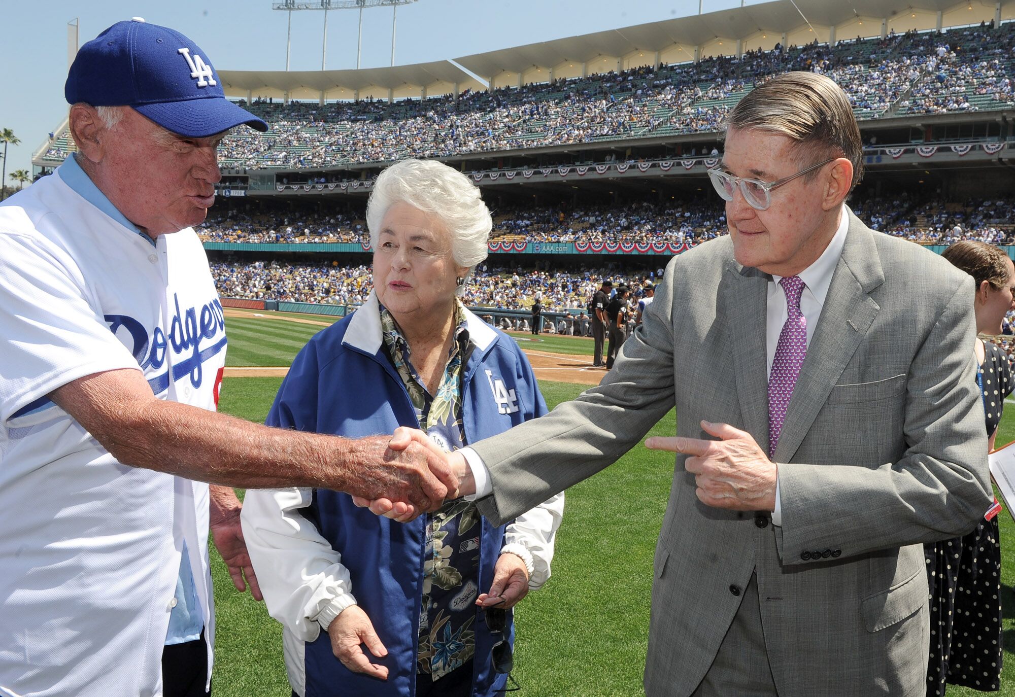 Roz Wyman, former Los Angeles City Council member who started at age 22 in 1953 help bring the Brooklyn Dodgers to L.A.