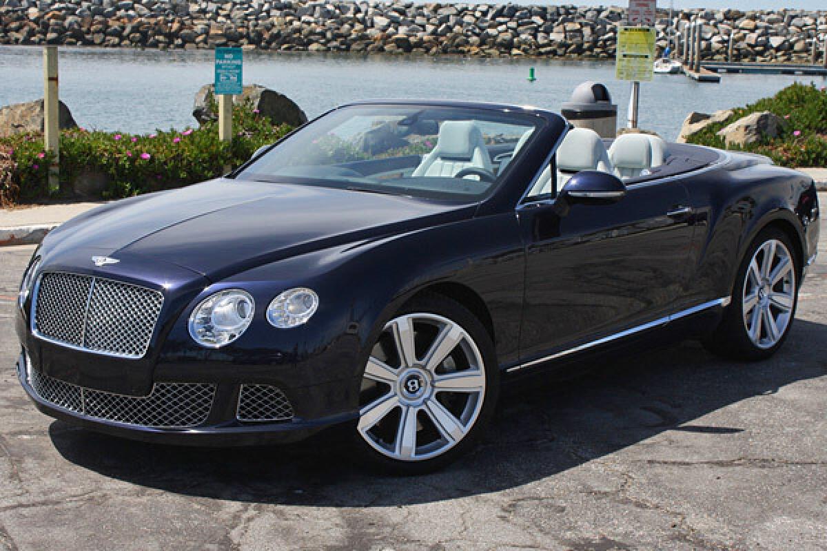 The 2012 Bentley Continental GTC has 567 horsepower and 516 pound-feet of torque coming from a 6-liter, twin-turbocharged W-12 engine.