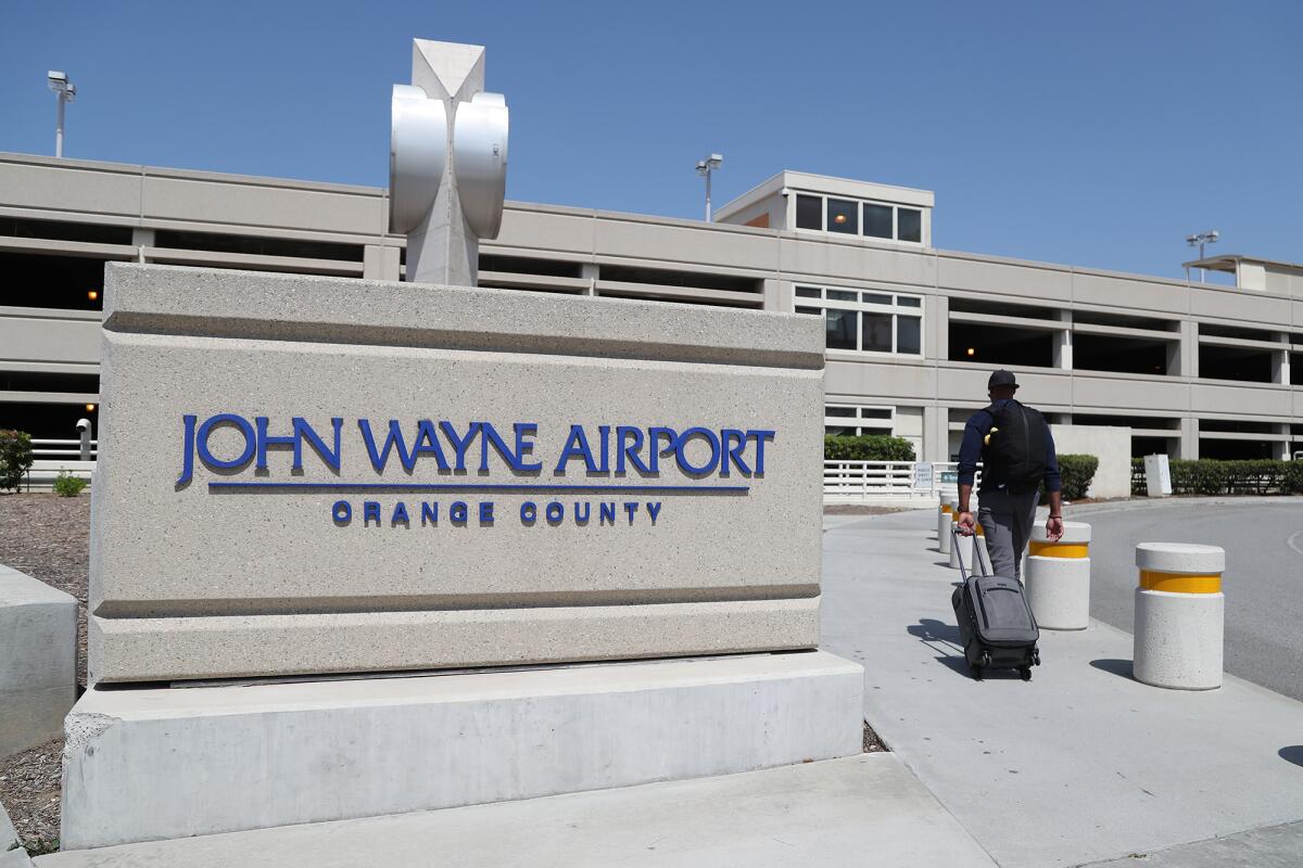 John Wayne Airport in Santa Ana.