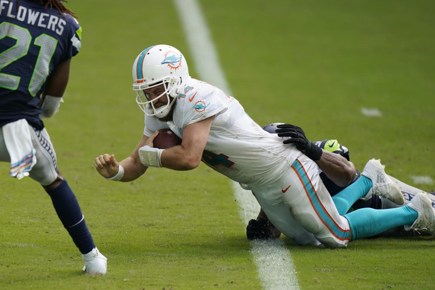 Red zone woes costly for Dolphins in 31-23 loss to Seattle - The San Diego  Union-Tribune