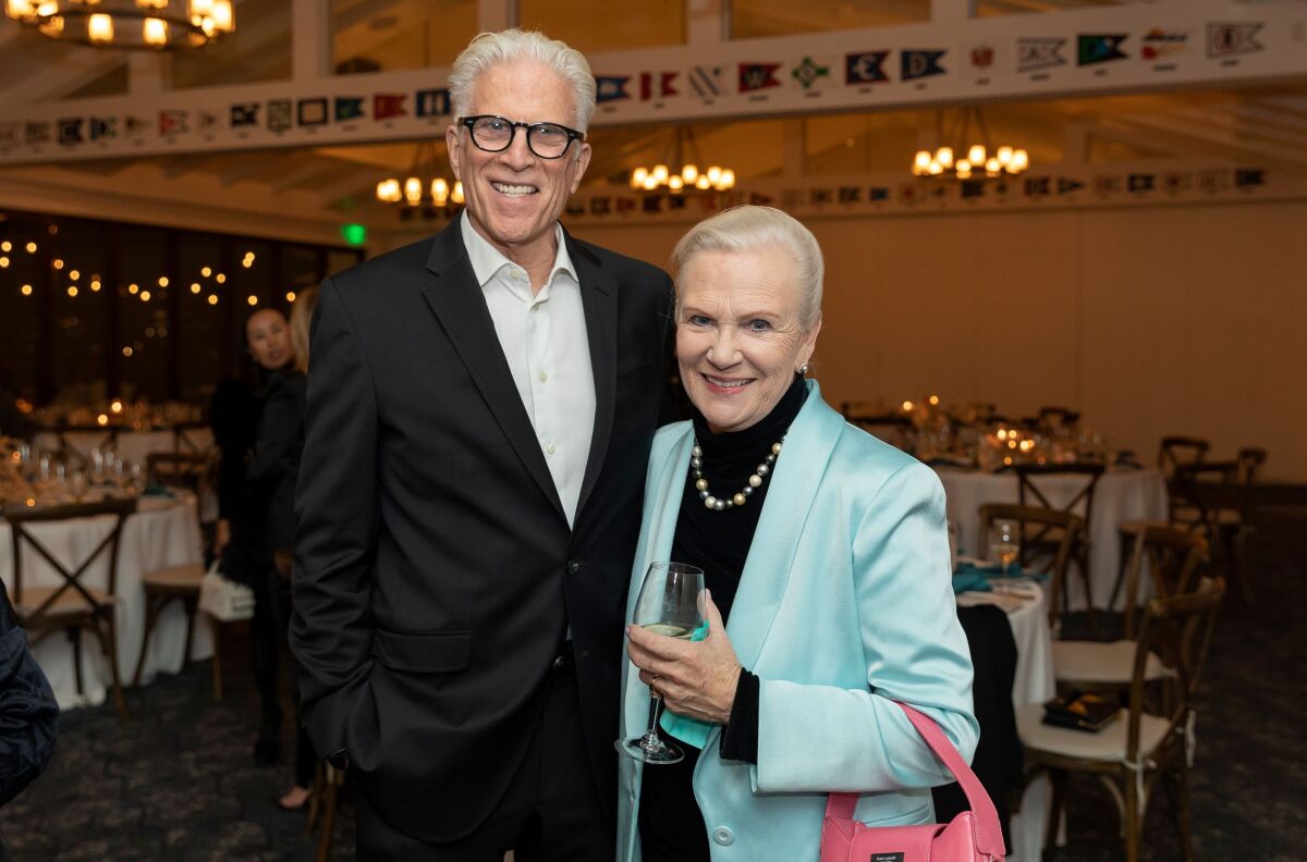 Ted Danson, Oceana Board member and Karen Cahill, SeaChange co-chair.