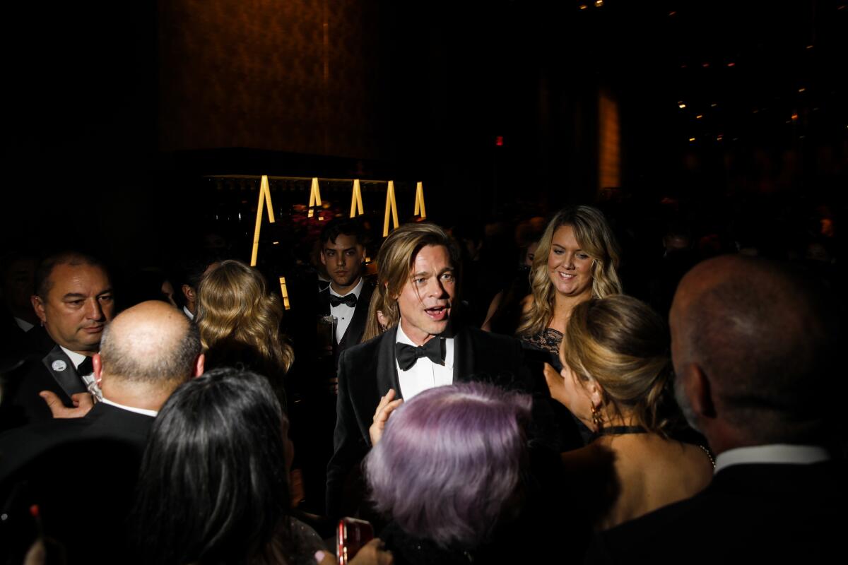 Brad Pitt at the Academy Awards Governors Ball.
