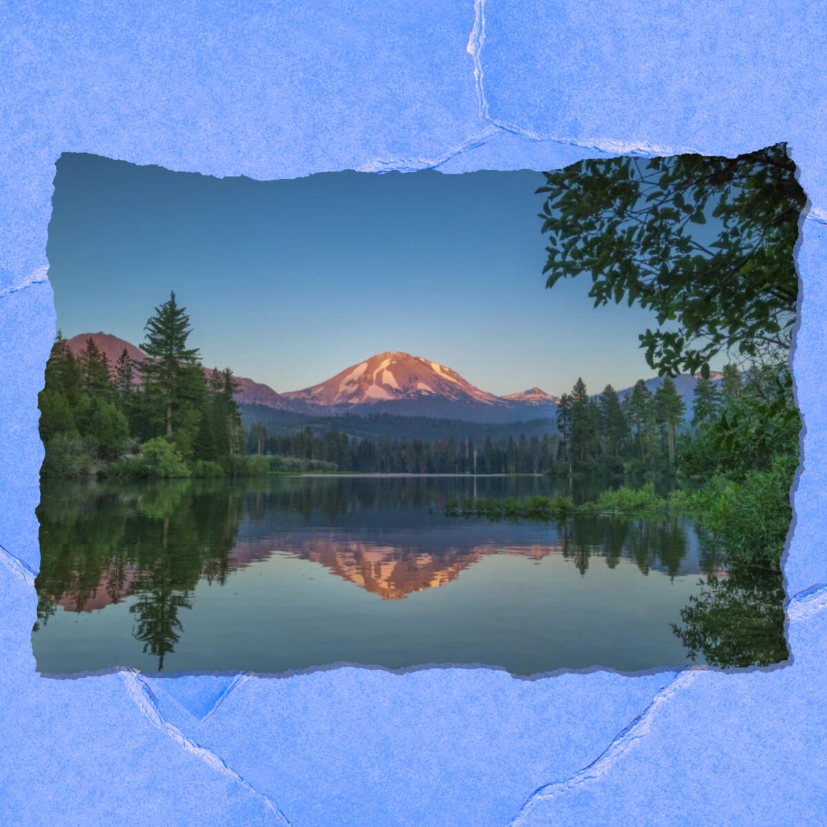 Mt. Lassen is seen near Lassen National Forest,