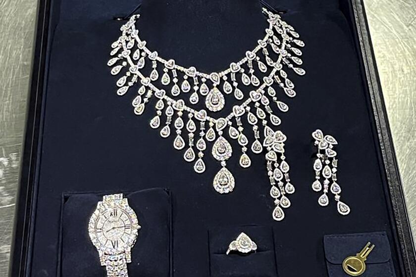 FILE - This photo provided by Brazil's Federal Revenue Department shows jewelry, part of an investigation into gifts received by ex-President Jair Bolsonaro during his term, seized by customs authorities at Guarulhos International Airport in Sao Paulo, Brazil, the week of March 24, 2023. Brazilian police indicted Bolsonaro on Thursday, July 4, 2024, for money laundering and criminal association, sources say. (Brazil's Federal Revenue Department via AP, File)