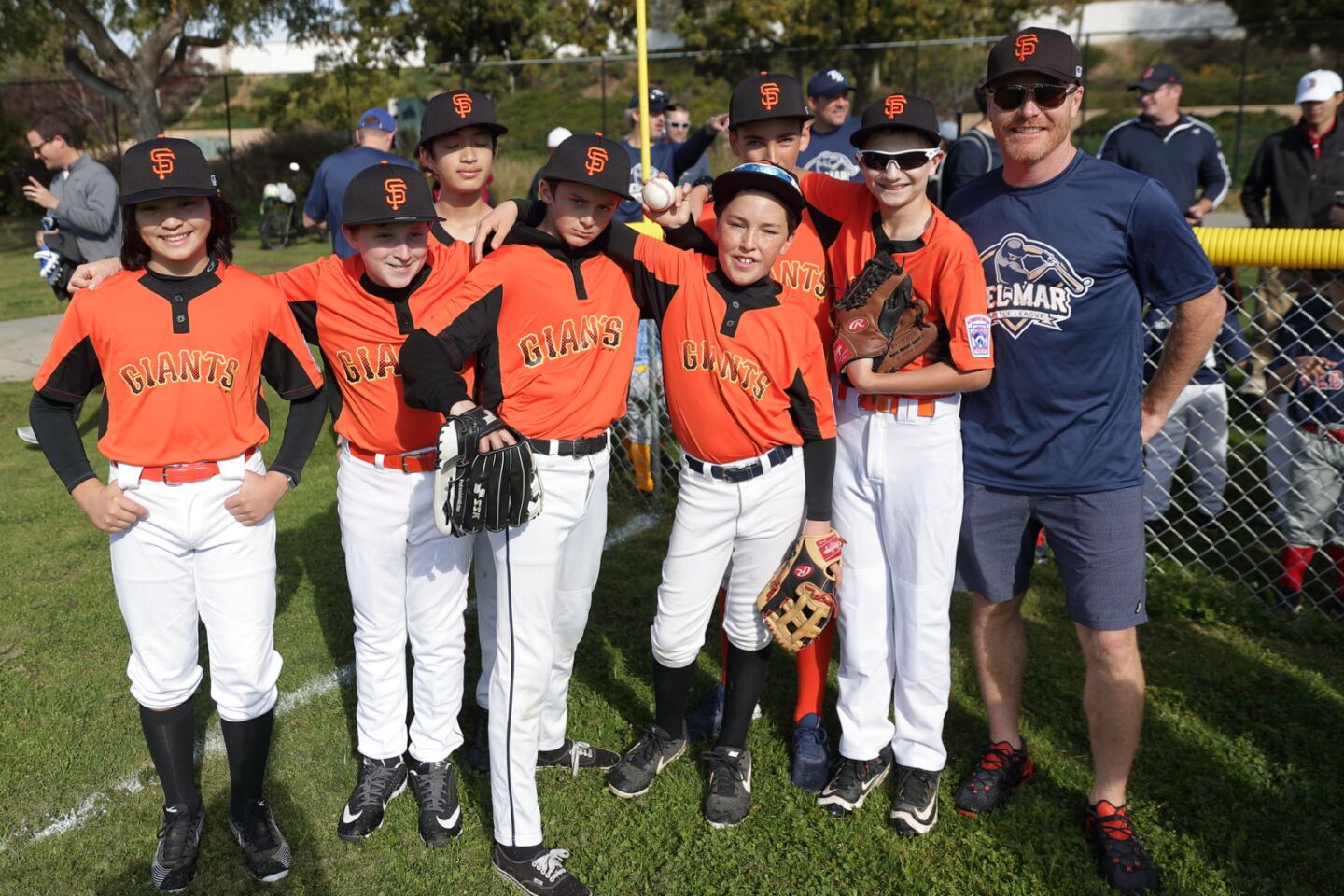 Giants at the Del Mar Little League Opening Day