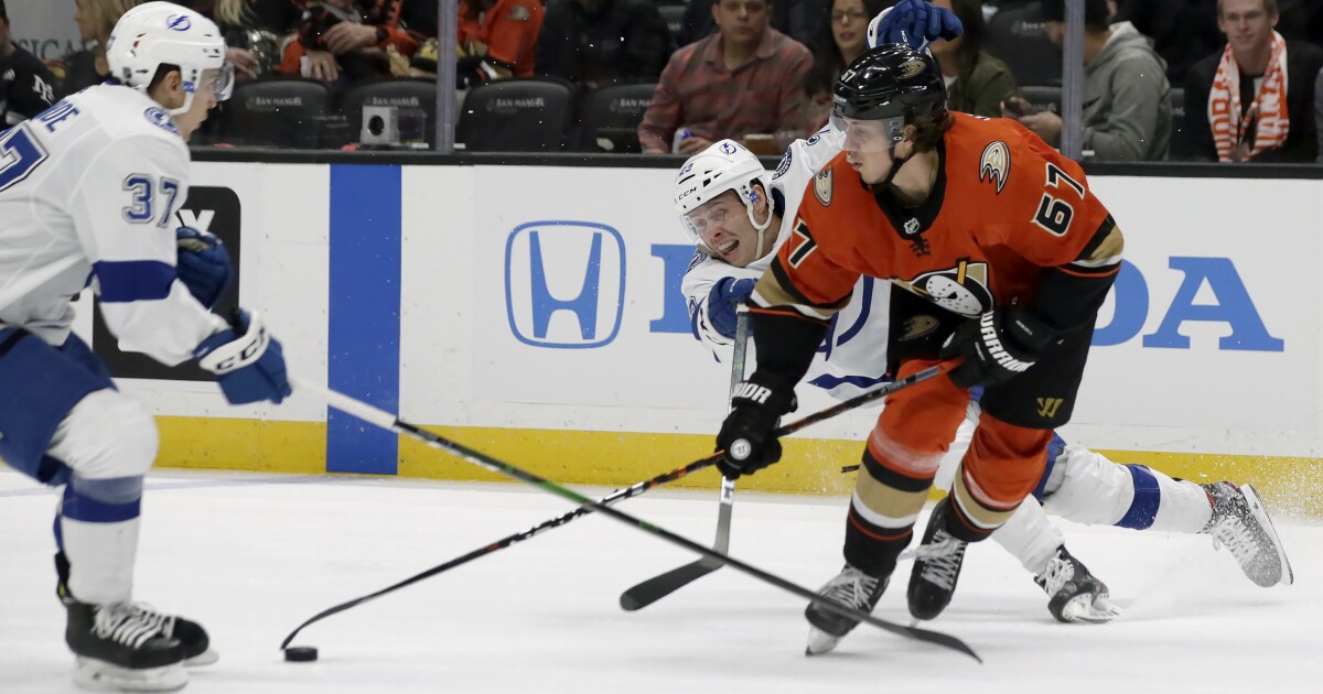 ducks fall to lightning and goalie andrei vasilevskiy los angeles times