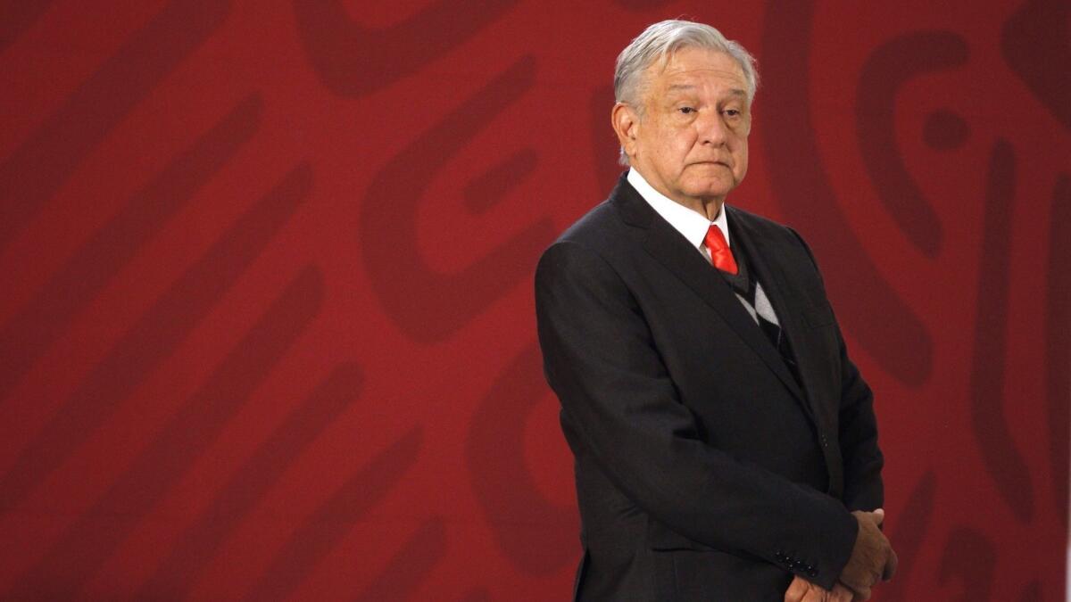Mexican President Andres Manuel Lopez Obrador at a news conference in Mexico City on Dec. 21.