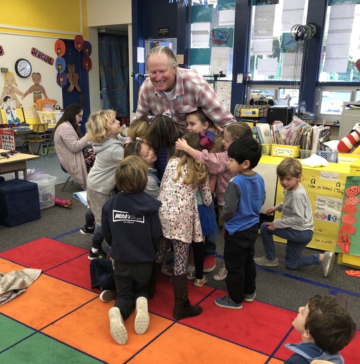Hugh Carpenter loved working with the students at La Jolla Elementary School. The affection went both ways.