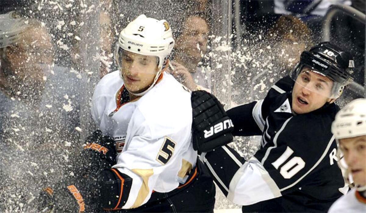 Ducks defenseman Luca Sbisa is expected to be out two weeks after suffering a sprained ankle in Anaheim's preseason opener.