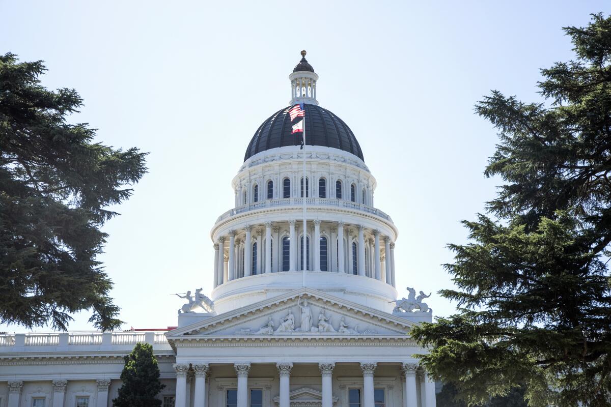 The California state Capitol building in July 2022.