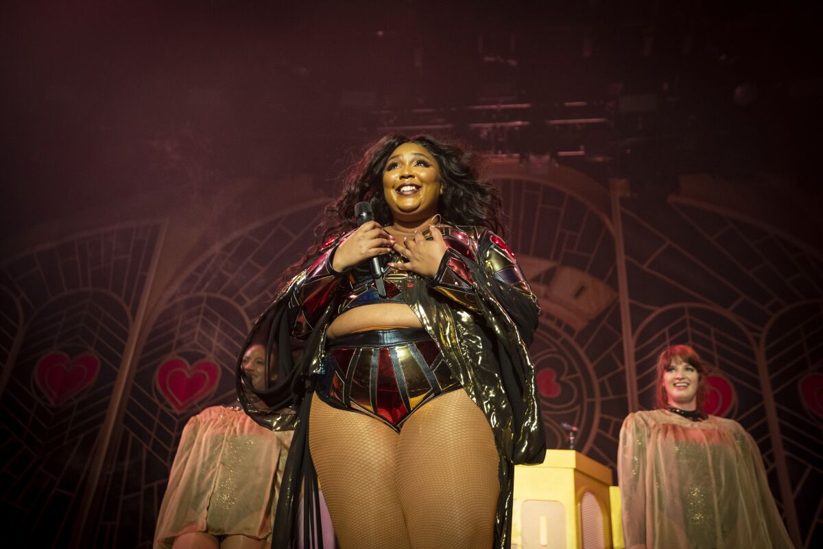 Lizzo performs in concert at the Hollywood Palladium on  Oct. 18, 2019. 