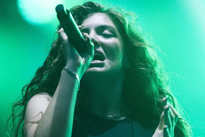 Recording artist Lorde performs at the Austin City Limits music festival on Oct. 12.