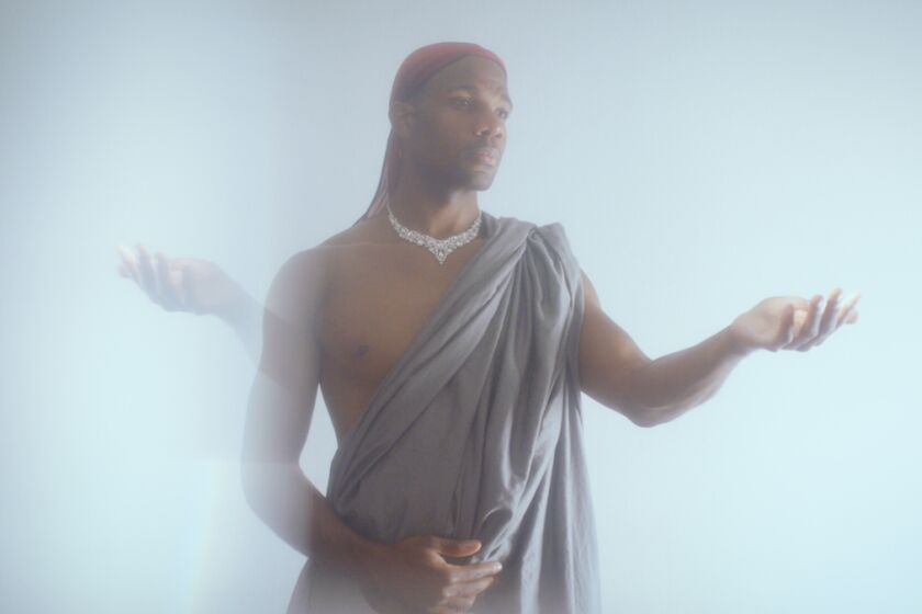 A still from Heartbeat Opera's visual album "Breathing Free." Bass-baritone Derrell Acon performs "Songs to the Dark Virgin."
